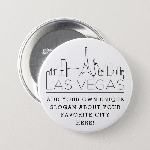 Las Vegas Skyline  Custom Slog Button