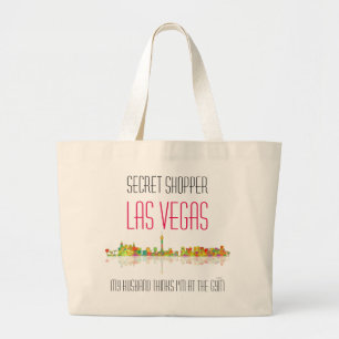 Las Vegas Skyline Large Tote Bag