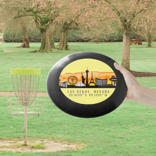 Las Vegas Skyline Latitude and Longitude Wham-O Frisbee