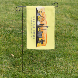 Las Vegas Skyline Latitude Garden Flag
