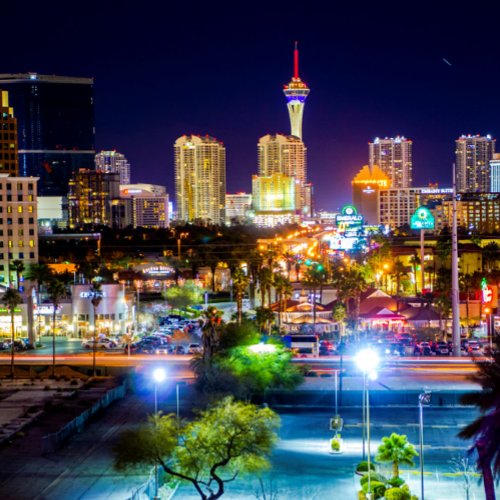 Las Vegas Skyline Postcard