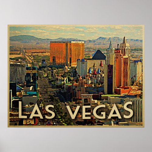 Las Vegas Skyline Poster
