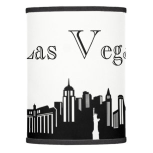 Las Vegas Skyline Silhouette Lamp Shade