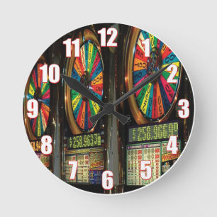 Las Vegas Slot Machine Clock