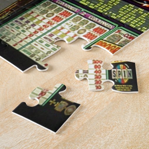 Las Vegas Slot Machines Jigsaw Puzzle Zazzle