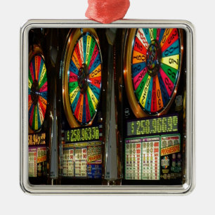 Las Vegas Slot Machines Metal Ornament