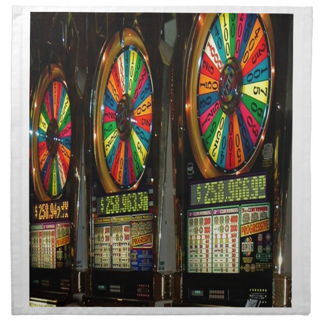 Las Vegas Slot Machines Napkin (Front)