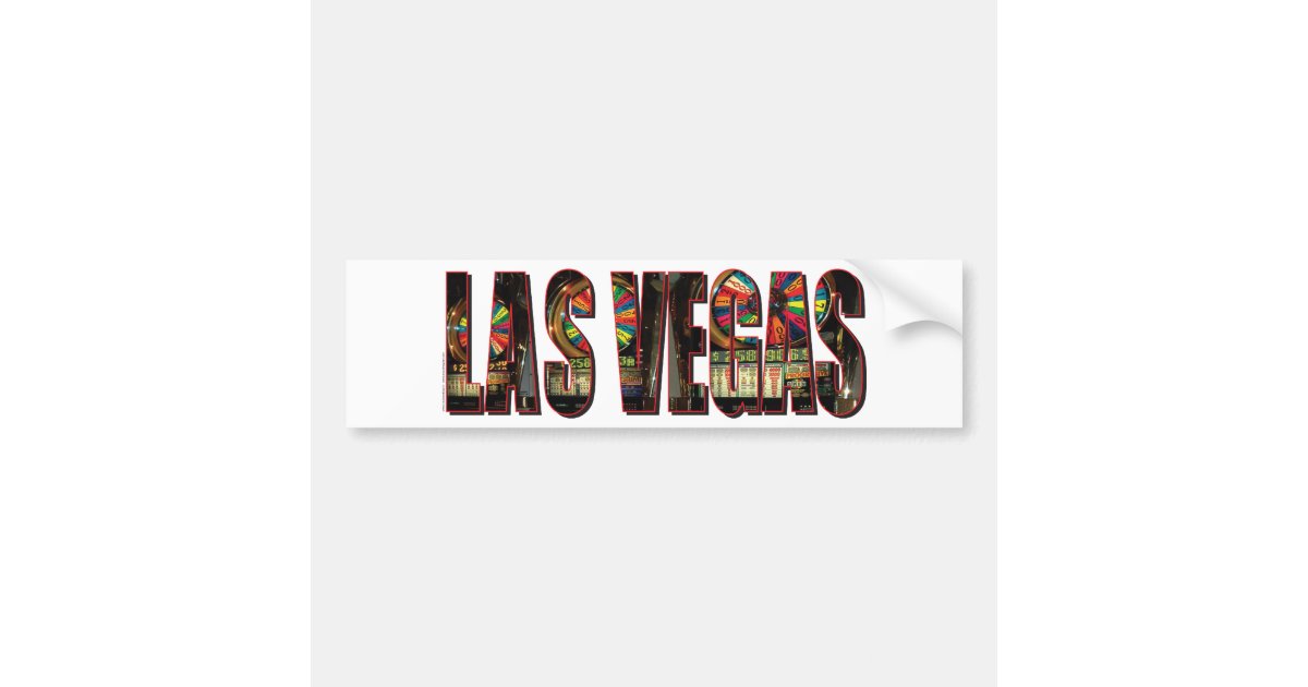 Las Vegas LV Oval Bumper Sticker 