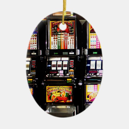 Las Vegas Slots Dream Machines Ceramic Ornament