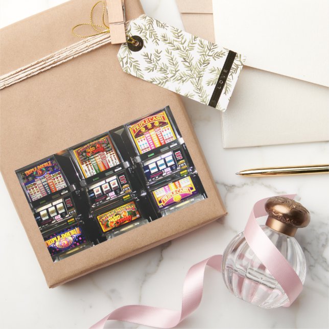 Las Vegas Slots Dream Machines Rectangular Sticker (Gifting)