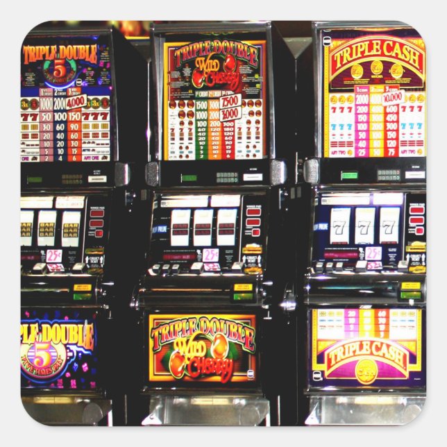 Las Vegas Slots Dream Machines Square Sticker (Front)
