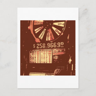 Las Vegas Slots Pop Art Postcard