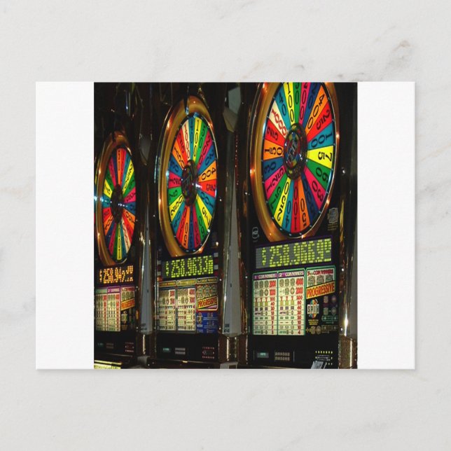 Las VEGAS-SLOTS Postcard (Front)