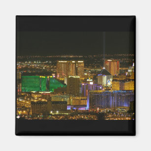 Las Vegas South Strip Aerial View Magnet