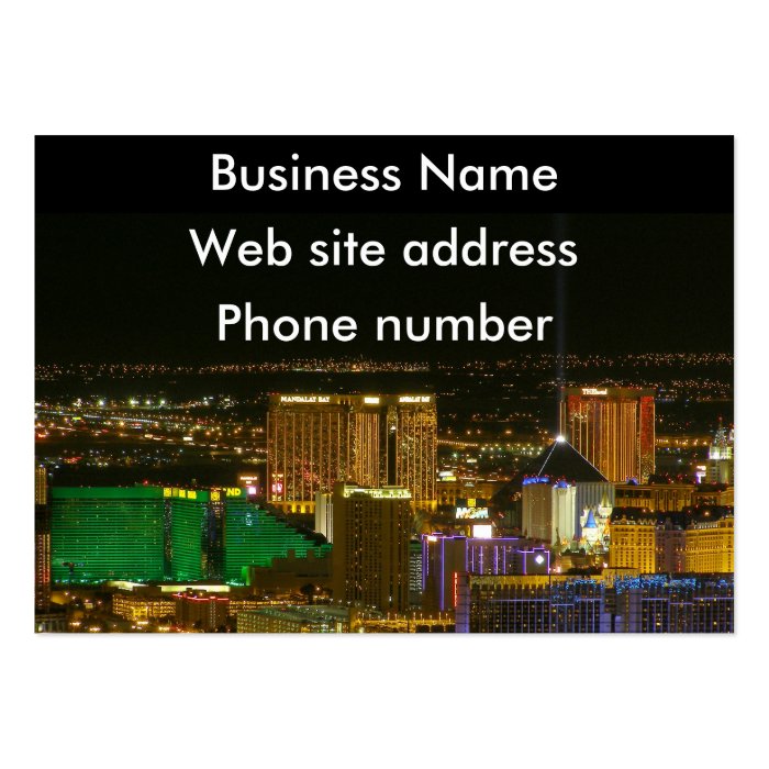 Las Vegas South Strip Business Card