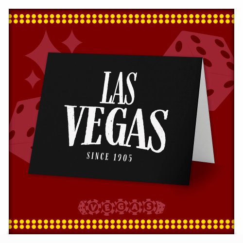Las Vegas Souvenir Las Vegas Since 1905 Las Vegas Card
