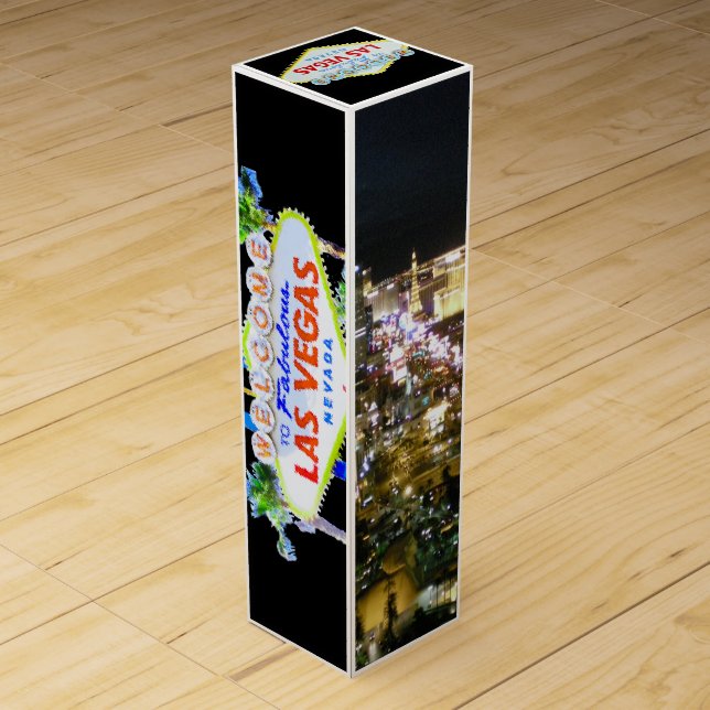 Las Vegas Souvenir Wine Box (Back)