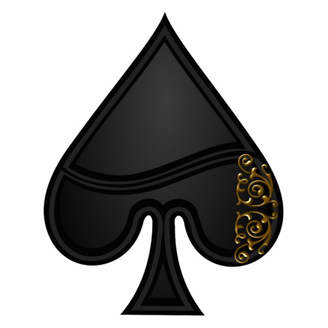 Las Vegas Spade Shape Ornament (Front)