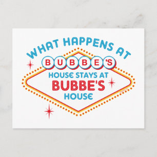 Las Vegas Stays At Bubbe's Postcard