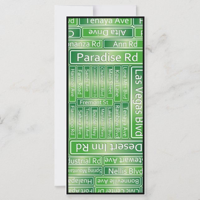 Las Vegas Street Road Signs (Front)