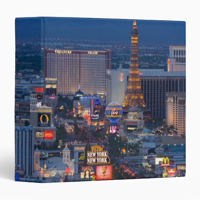 Las Vegas Strip 3 Ring Binder (Front/Spine)