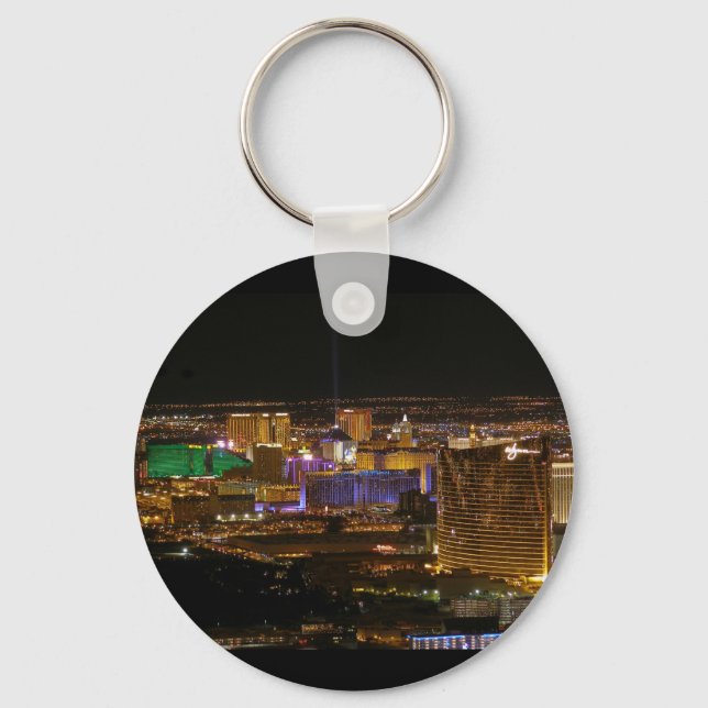 Las Vegas Strip Aerial Keychain (Front)