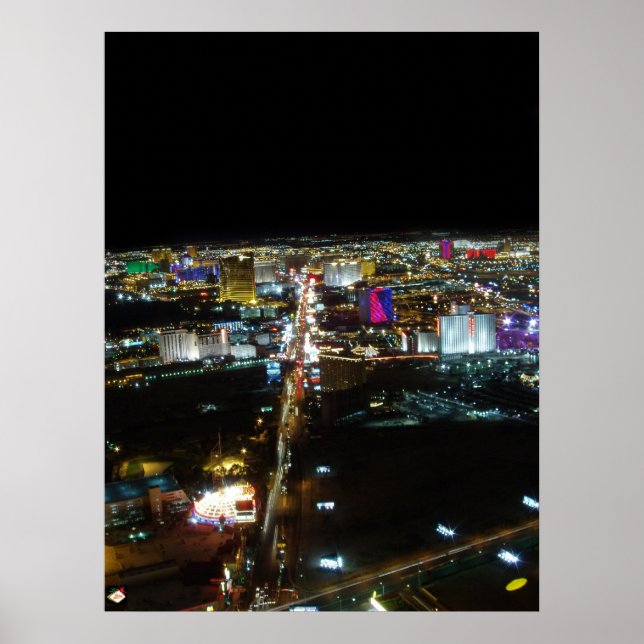 Las Vegas Strip Aerial View Poster Print (Front)
