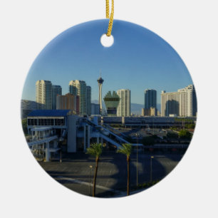 Las Vegas Strip Ahead Ceramic Ornament