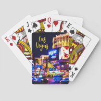 Las Vegas Strip At Night Classic Playing Cards | Zazzle