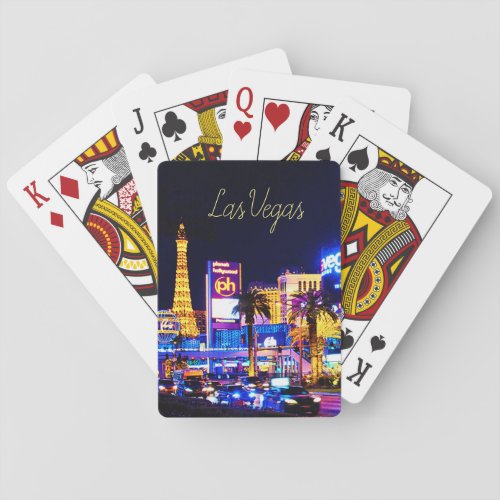 Las Vegas Strip At Night Classic Playing Cards