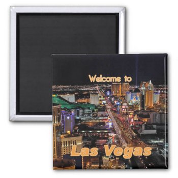 Las Vegas Strip At Night Magnet by malibuitalian at Zazzle