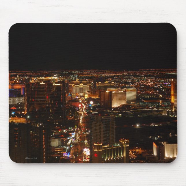 Las Vegas Strip at night Mouse Pad (Front)