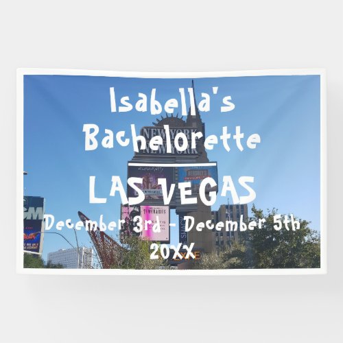 Las Vegas Strip Casino  Bachelorette Name Banner