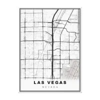 Las Vegas Nevada Area Map' Premium Giclee Print 
