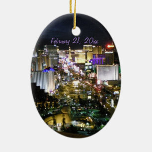 Las Vegas Strip personalized Ceramic Ornament