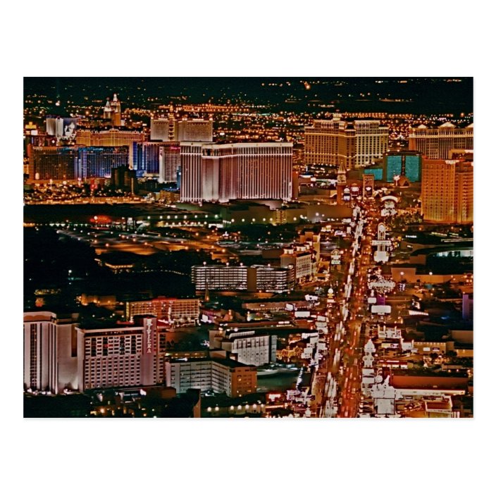 Las Vegas Strip Post Card | Zazzle.com