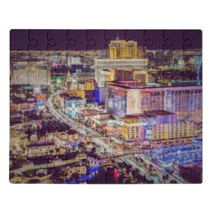 Las Vegas strip stylized Jigsaw Puzzle
