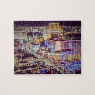 Las Vegas strip stylized Jigsaw Puzzle