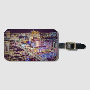 Las Vegas strip stylized Luggage Tag