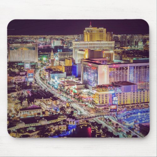Las Vegas strip stylized Mouse Pad