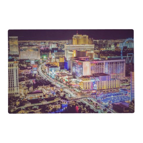 Las Vegas strip stylized Placemat