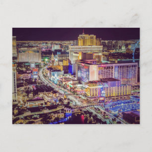 Las Vegas strip stylized Postcard