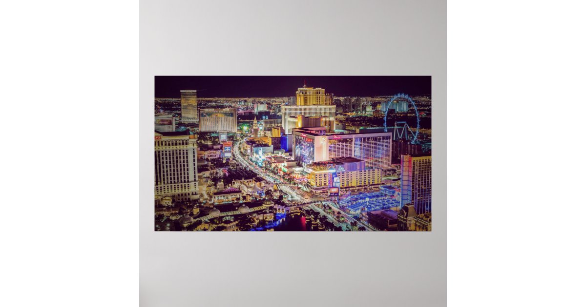 Las Vegas strip stylized Poster | Zazzle