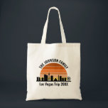 Las Vegas Strip Sunset Custom Vacation Tote Bag<br><div class="desc">Cool custom Las Vegas skyline at sunset tote bags for your family vacation or bachelor party trip to the city of lights. Gamble from sunrise to sundown in this city and remember it with this keepsake souvenir.</div>