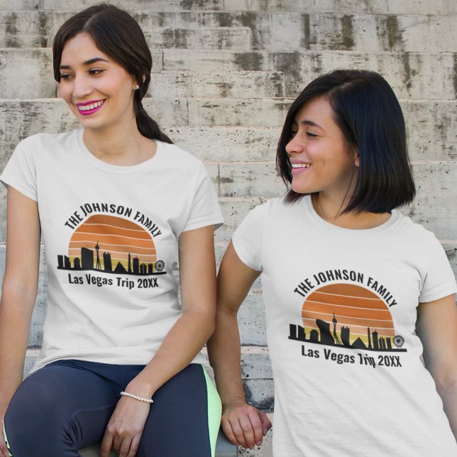 Las Vegas Strip Sunset Custom Vacation Women's T-Shirt (Creator Uploaded)