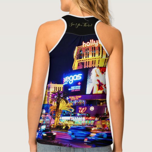 Las Vegas Strip Womens Tank Top