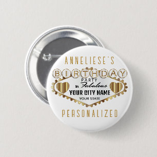 Las Vegas Style Birthday - Customize Button