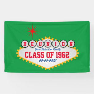 Las Vegas Style Reunion Personalize Banner