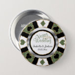 Las Vegas Style Wedding - Green Button<br><div class="desc">Button Pins. Las Vegas Style Wedding in soft olive green with gold and silver accents Poker Chip Design. ⭐This Product is 100% Customizable. *****Click on CUSTOMIZE BUTTON to add, delete, move, resize, changed around, rotate, etc... any of the graphics or text. 99% of my designs in my store are done...</div>