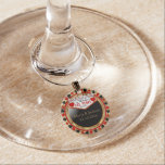 Las Vegas Style Wedding Wine Glass Charm<br><div class="desc">Wine Charms. Do it up Las Vegas Style! Featuring colorful poker chips with DIY name and date. More colors are available. ⭐This Product is 100% Customizable. Graphics and / or text can be added, deleted, moved, resized, changed around, rotated, etc... 99% of my designs in my store are done in...</div>